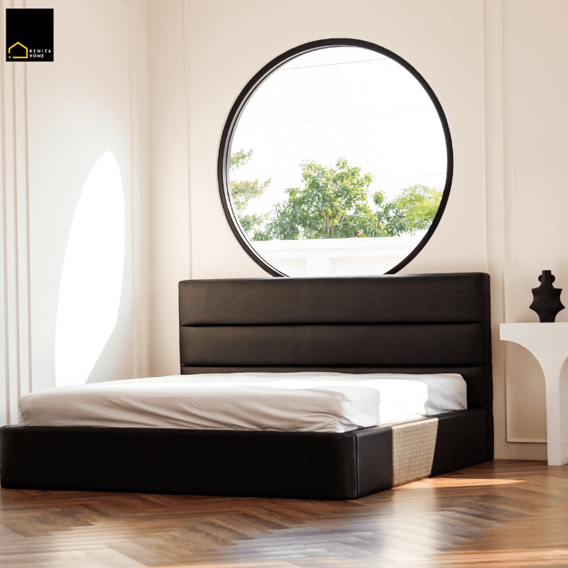 เตียงนอน 3.5 ฟุต RENITA HOME รุ่น Payton สีน้ำตาลเข้ม_2